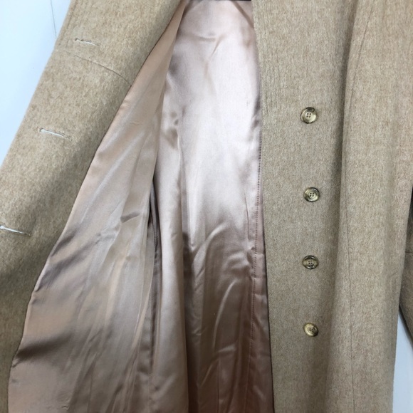 Vintage Wool & Camel Hair Belted Jacket Sz S - Picture 13 of 14